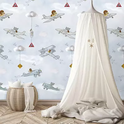 Mural Aviones Abby & Bryan INK7223