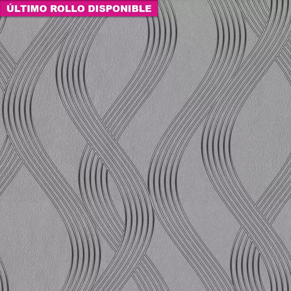 Papel pintado Rayas Sofia Silver Toscani 1335641