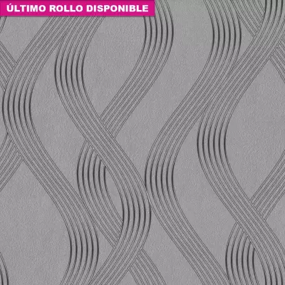 Papel pintado Rayas Sofia Silver Toscani 1335641