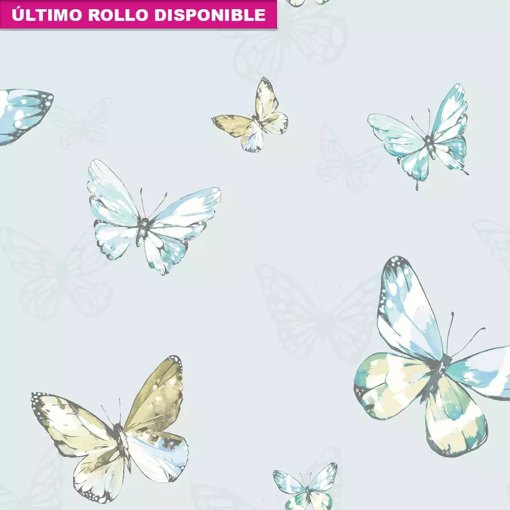 Papel pintado Mariposas Botanical Design 1398871