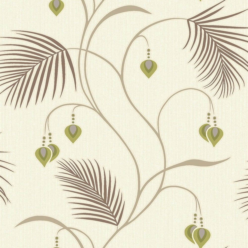 Papel pintado vinilico 1375481 Lime_Cream de la Colección Moriko