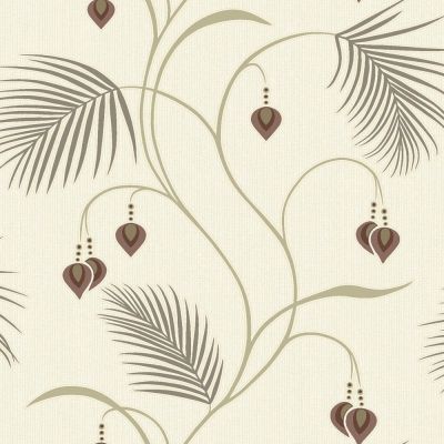 Papel pintado vinilico 1375483 Choc_Cream de la Colección Moriko