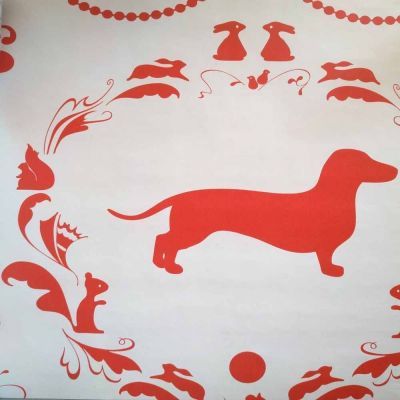 Papel pintado OZ7805 animales rosa Baby Onszelf