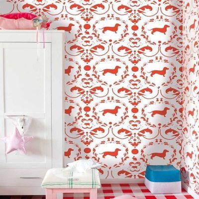 Papel pintado OZ7805 animales rosa Baby Onszelf