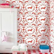 Papel pintado OZ7805 animales rosa Baby Onszelf