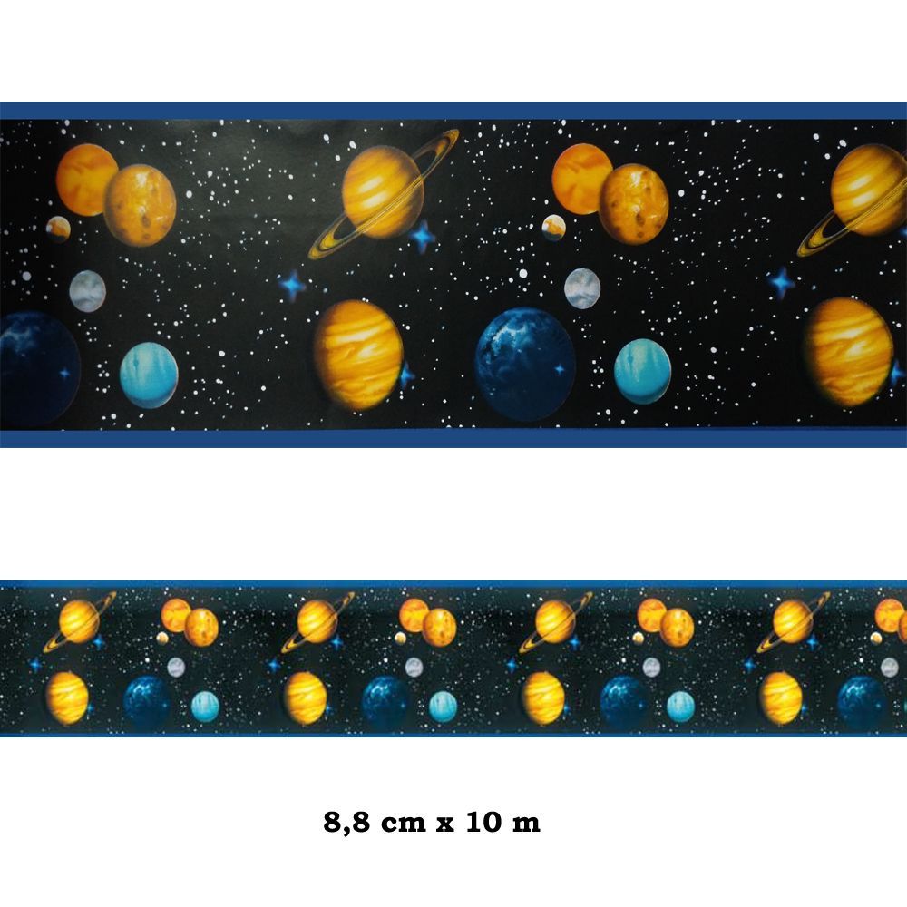 World Cenefa 8.8 cm SEMI-ADHESIVA detalle planetas | Cenefas Iberostil World Cenefa 8.8 cm SEMI-ADHESIVA detalle planetas | Cenefas Iberostil