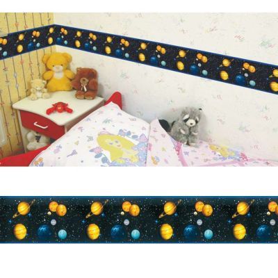 World Cenefa 8.8 cm SEMI-ADHESIVA detalle planetas | Cenefas Iberostil