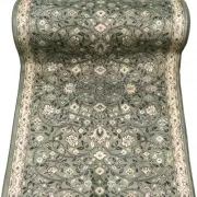 Pasillero California 0.68 Verde | Alfombra floral