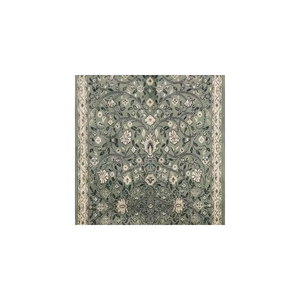 Pasillero California 0.68 Verde | Alfombra floral