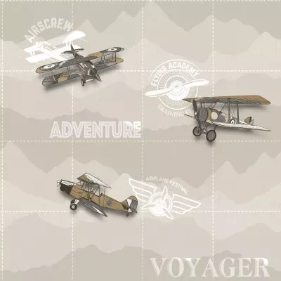 Papel pintado Aviones Illusions World 164513