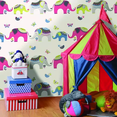 Papel pintado Elefantes Playtime 1311030 | Iberostil