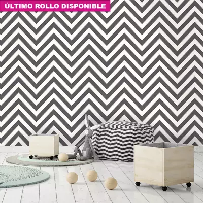 Papel pintado infantil geométrico gris Kids Dreams 131312574