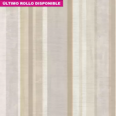 Papel pintado rayas satinadas beige LiA 167382