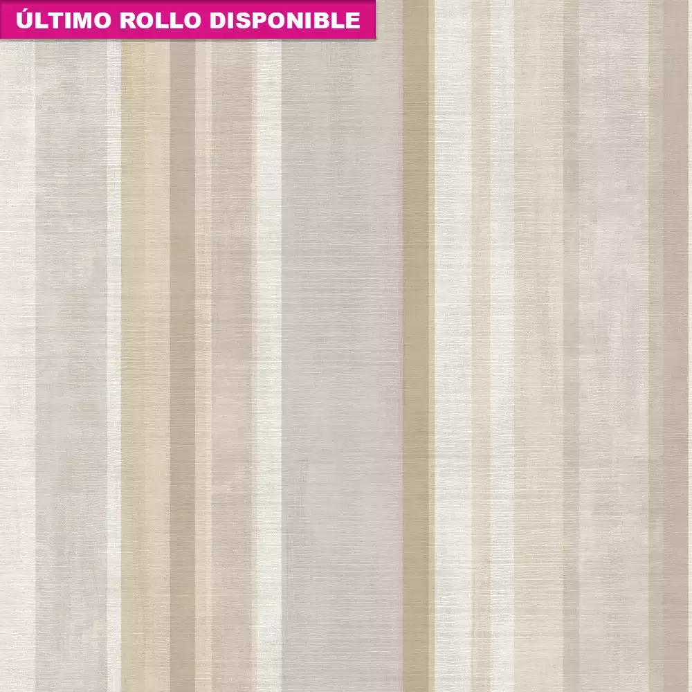Papel pintado rayas satinadas beige LiA 167382