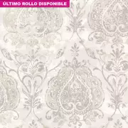 Papel pintado damasco beige y gris LiA 167320