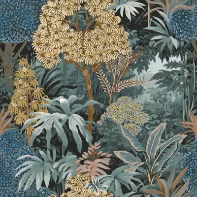 Papel pintado Hojas D'Flower 1615502