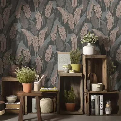 Papel pintado Hojas Serena 44663