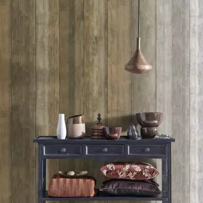 Papel pintado Efecto madera Tierra 2126012