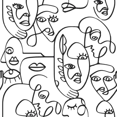 Papel pintado Line art Urban Art 2 1616619