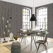 Papel pintado Efecto madera Mercurio 44801