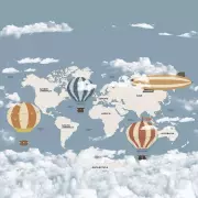 Mural Mapamundi Cute Walls 60371