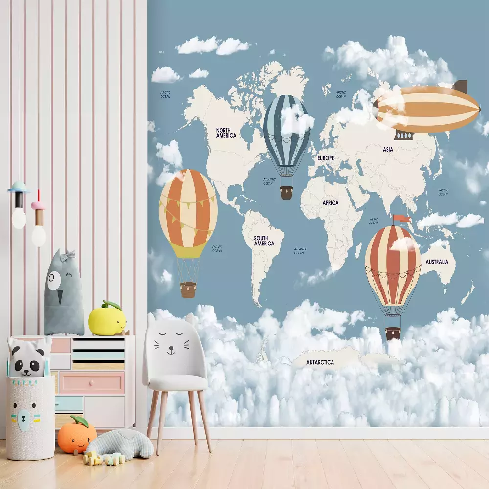Mural Mapamundi Cute Walls 60371