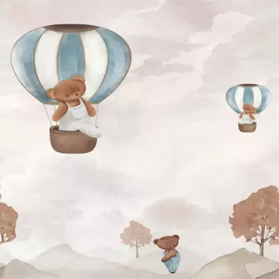 Mural Ositos en globo Cute Walls 61351