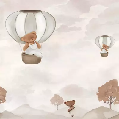 Mural Ositos en globo Cute Walls 61352