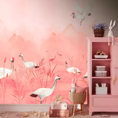Mural Grullas Cute Walls 61501