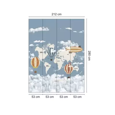 Mural Mapamundi Cute Walls 60371 | Iberostil