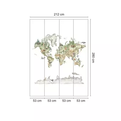 Mural Mapamundi Cute Walls 60421 | Iberostil
