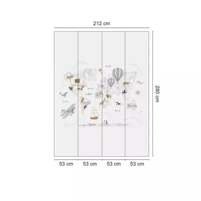 Mural Mapamundi Cute Walls 61181 | Iberostil