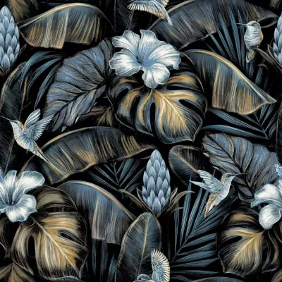 Papel pintado Floral Perla NHW1003