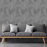 Papel pintado Hojas Perla NHW1016