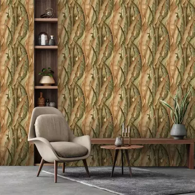 Papel pintado Hojas Perla NHW1042