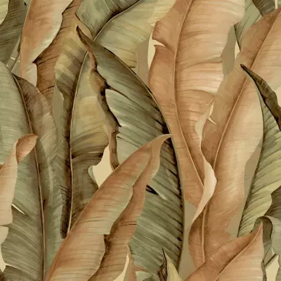 Papel pintado Hojas Perla NHW1042