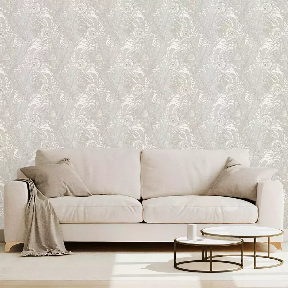 Papel pintado Hojas Perla NHW1044