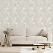 Papel pintado Hojas Perla NHW1044