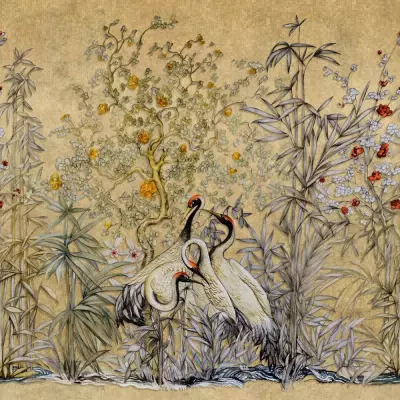 Mural Grullas Elie Saab 2 Z34953